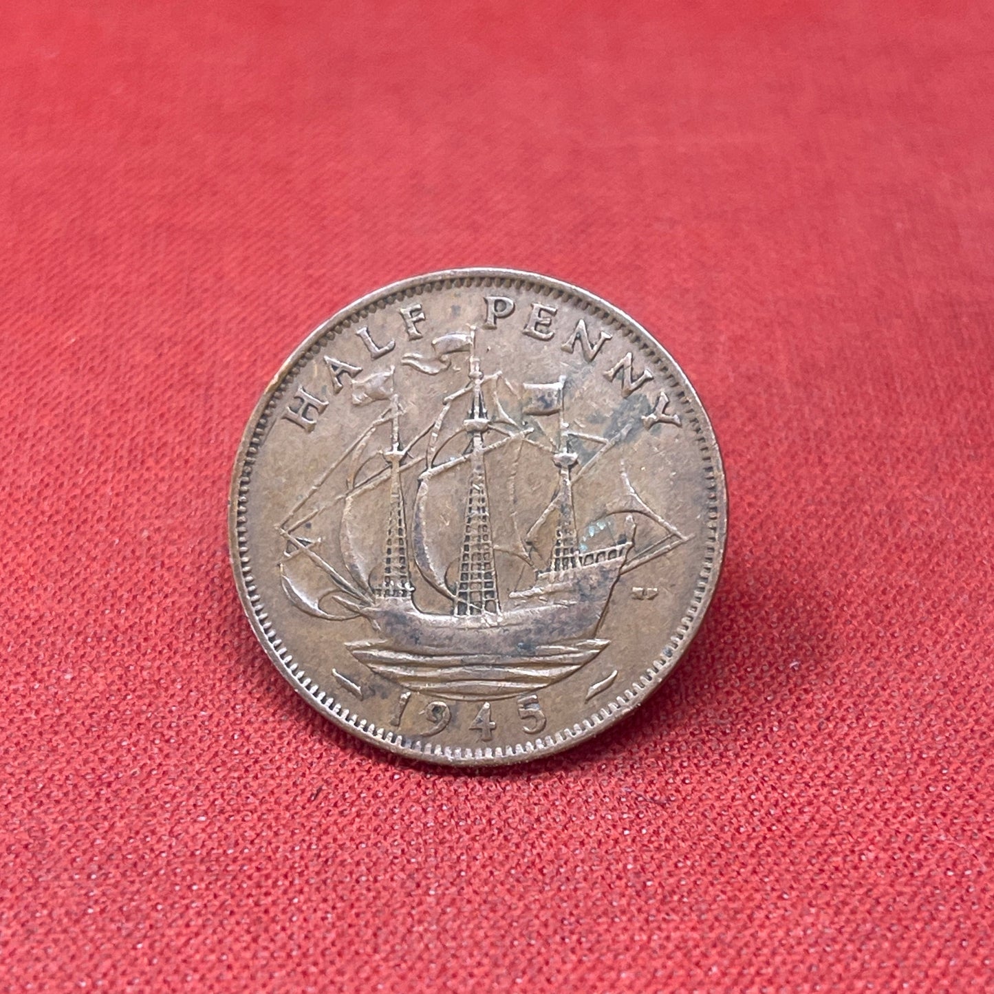 King George VI 1942 Half Penny