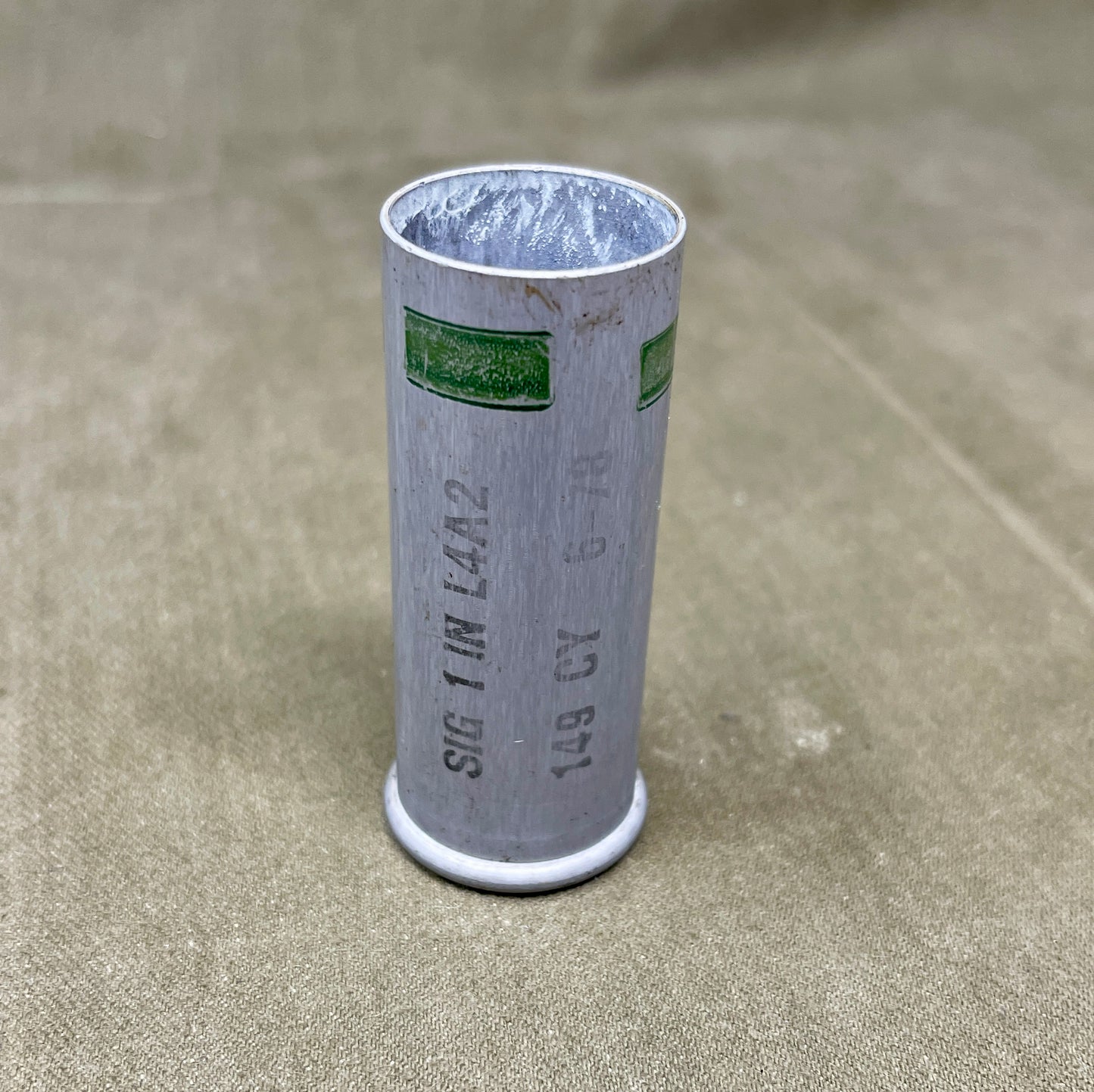 British 1-Inch Green Signal Flare Cartridge L4A2 (CY 6-78) – Inert