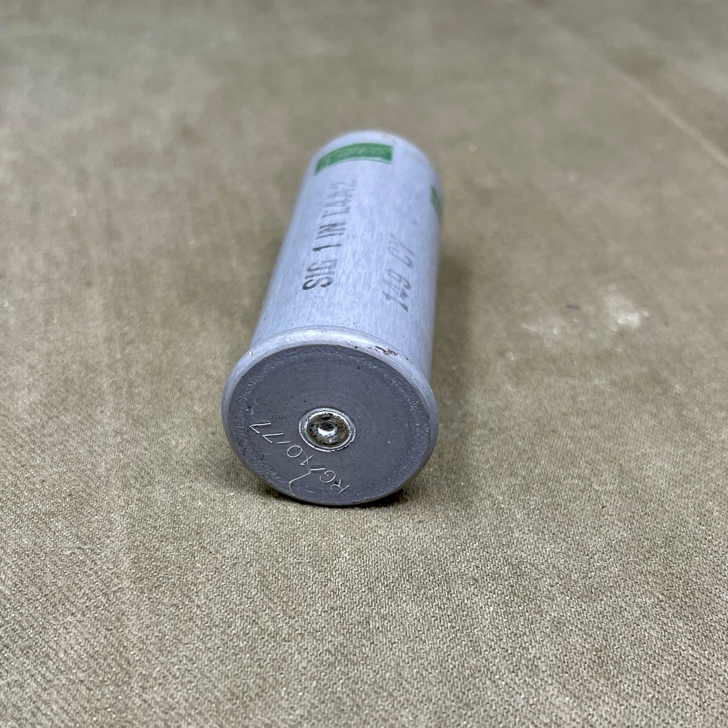 British 1-Inch Green Signal Flare Cartridge L4A2 (CY 6-78) – Inert