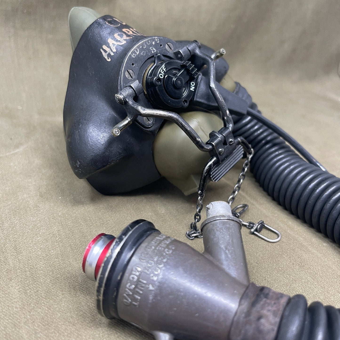 Original RAF P Type Oxygen Mask + Hose