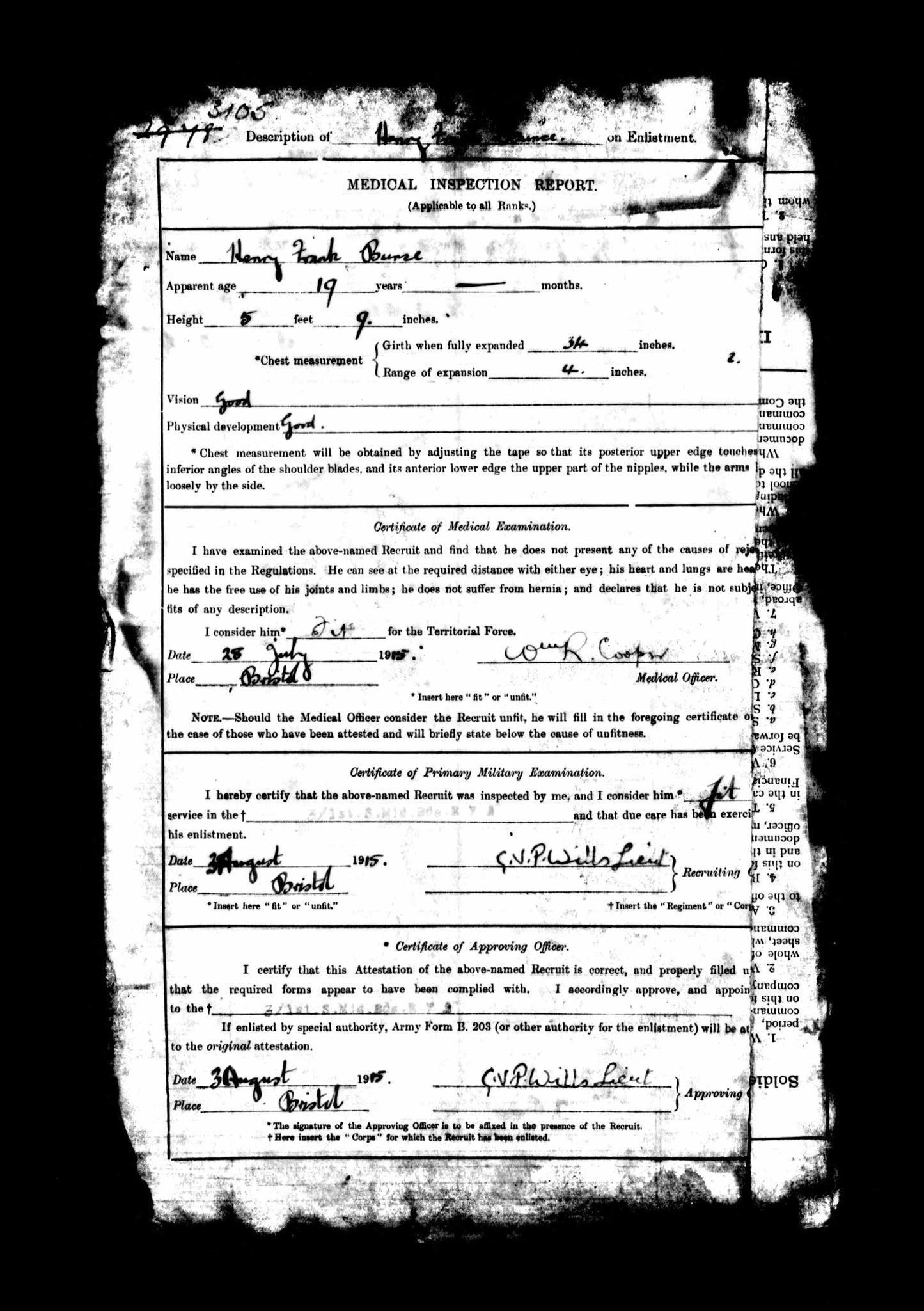 ww1 soldiers service record