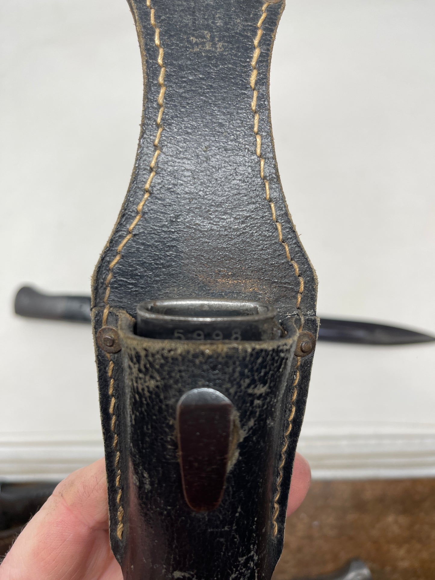 German WW2 K98 Bayonet with Frog Marked 42ASW