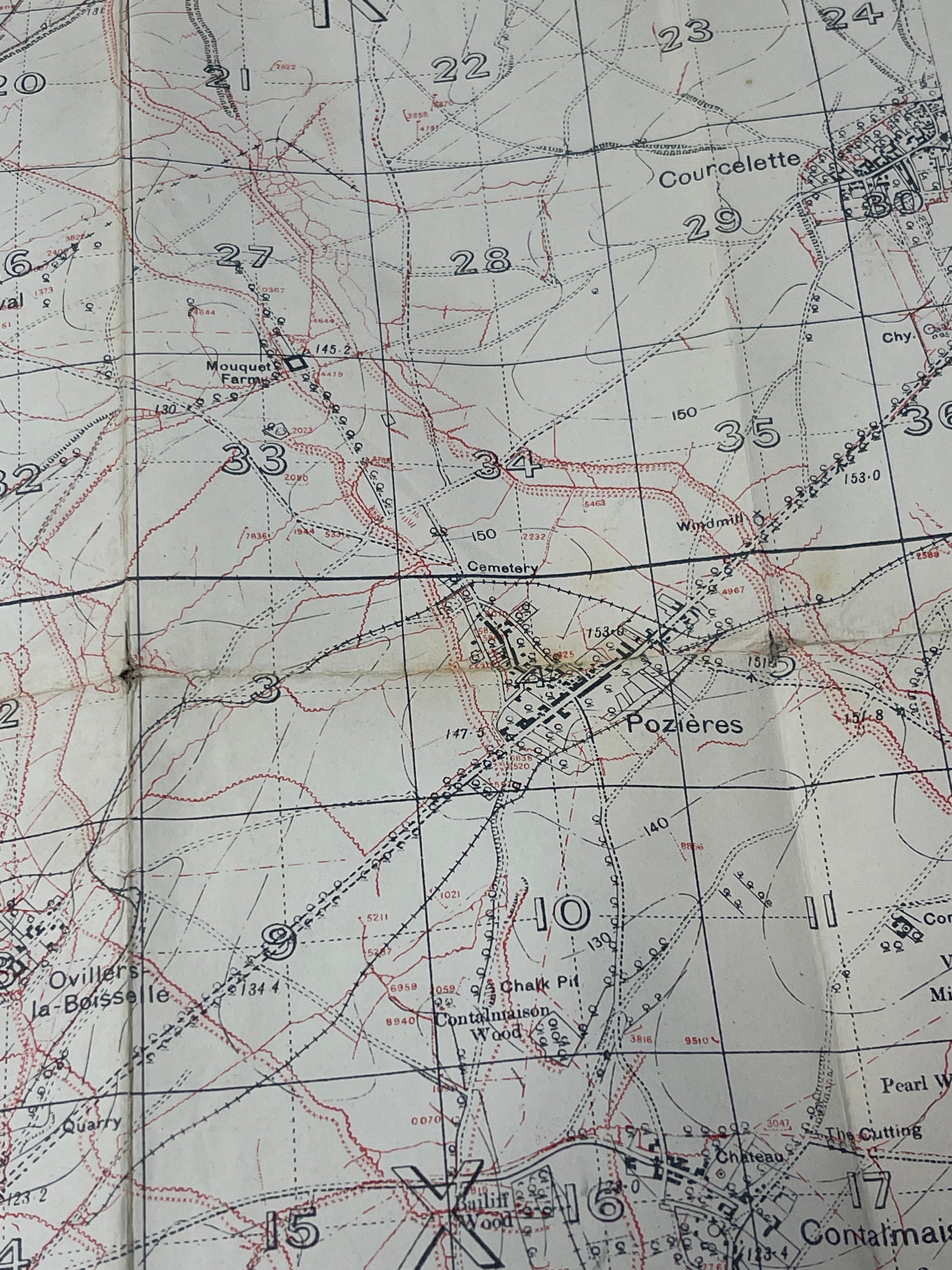 1916 Trench Map 57D SE 28/04/1916