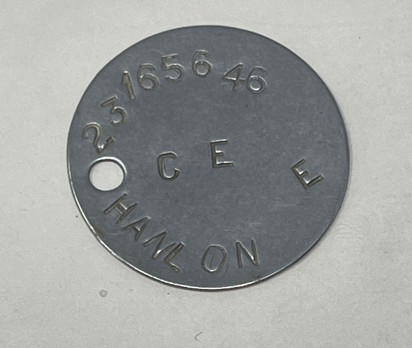 British Army 1950's ID Discs ( Dog Tags )