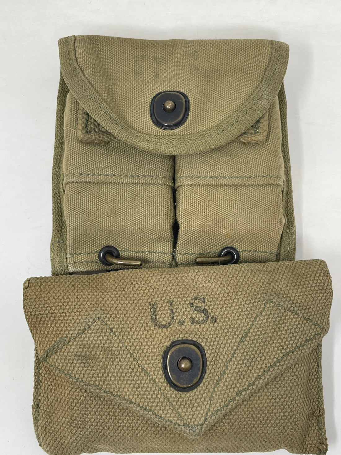 US Army Double M1 Ammo pouch with Med pouch and M1 magazines