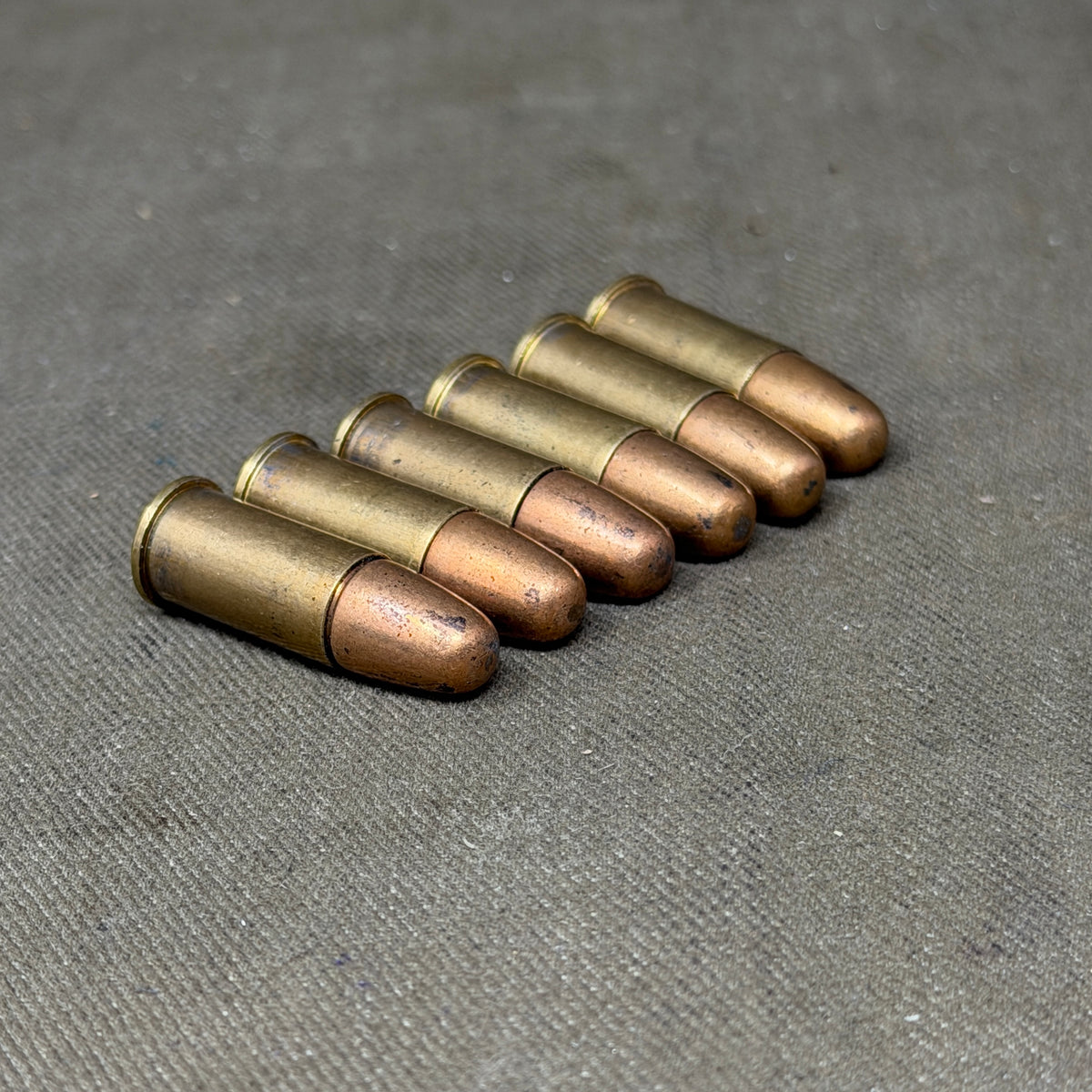 12 x .380 INERT British Webley Revolver Brass Cartridges Boxed