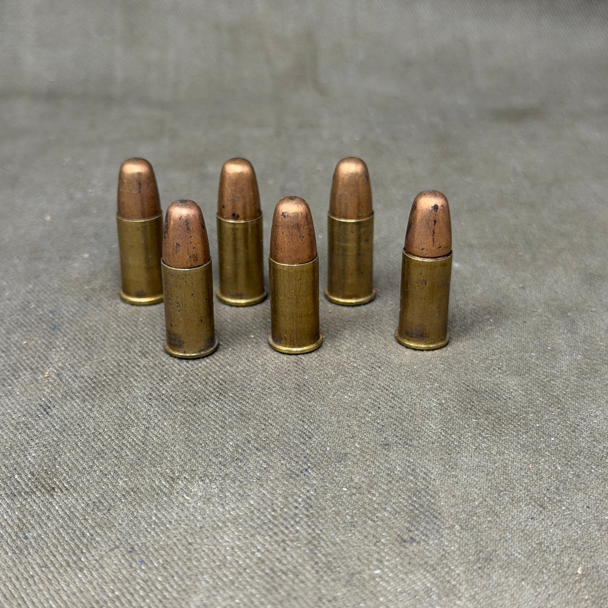 12 x .380 INERT British Webley Revolver Brass Cartridges Boxed