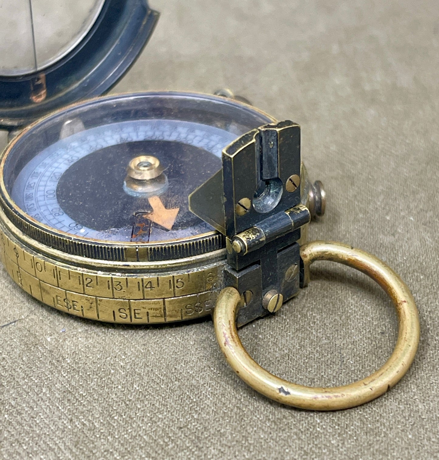 WWI British Verner’s Patent Marching Compass – 1917 F-L No.93651