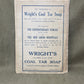 Wright's Coal Tar Soap packaging on a gray background