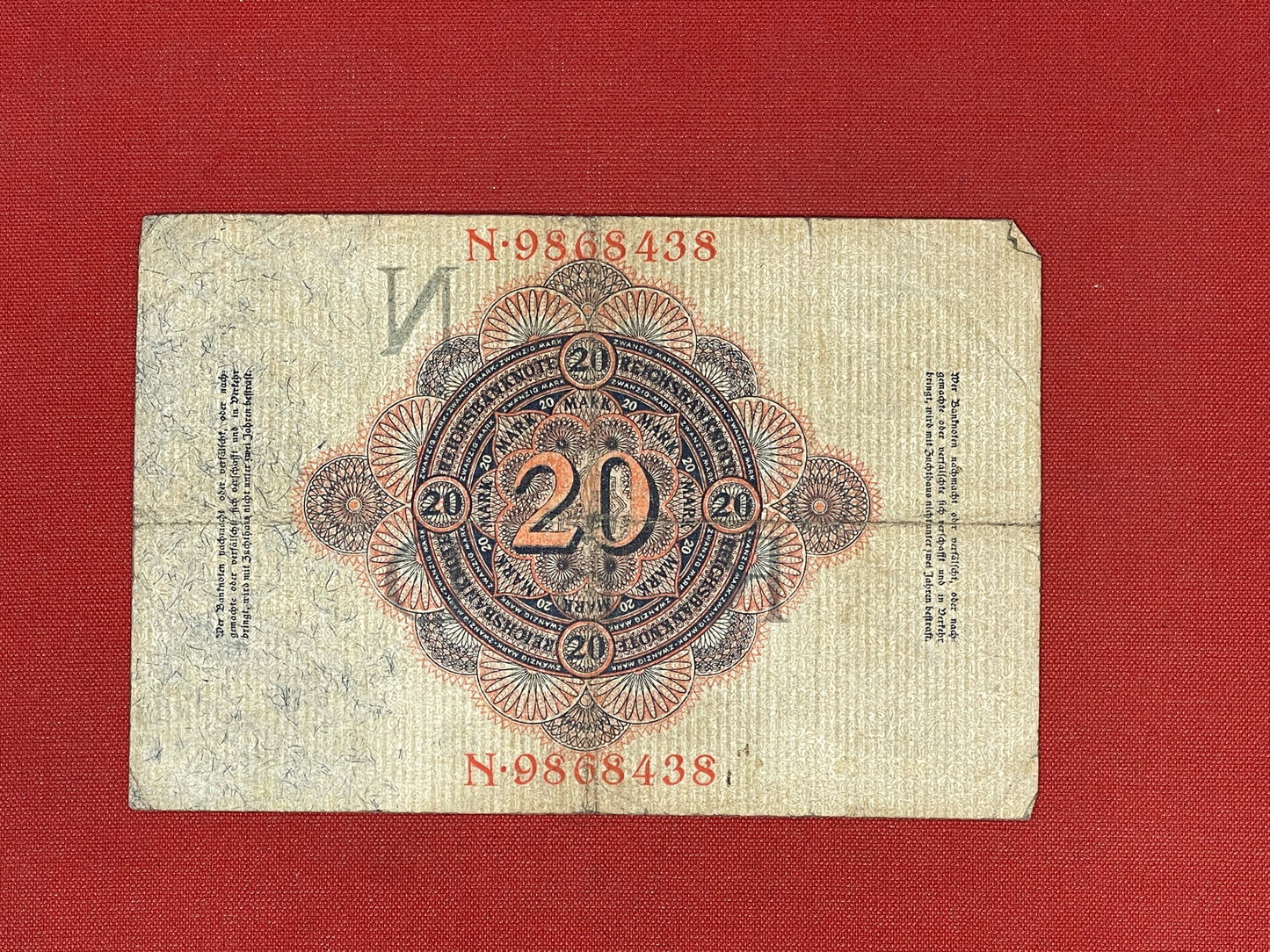 20 Reichsbanknote 1914 Banknote