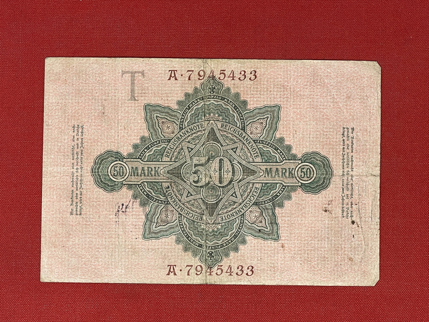 Germany. Imperial Bank. 1883-1918.  50 Reichsmark