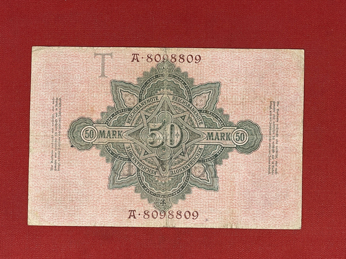 Imperial Bank. 1883-1918.  50 Reichsmark