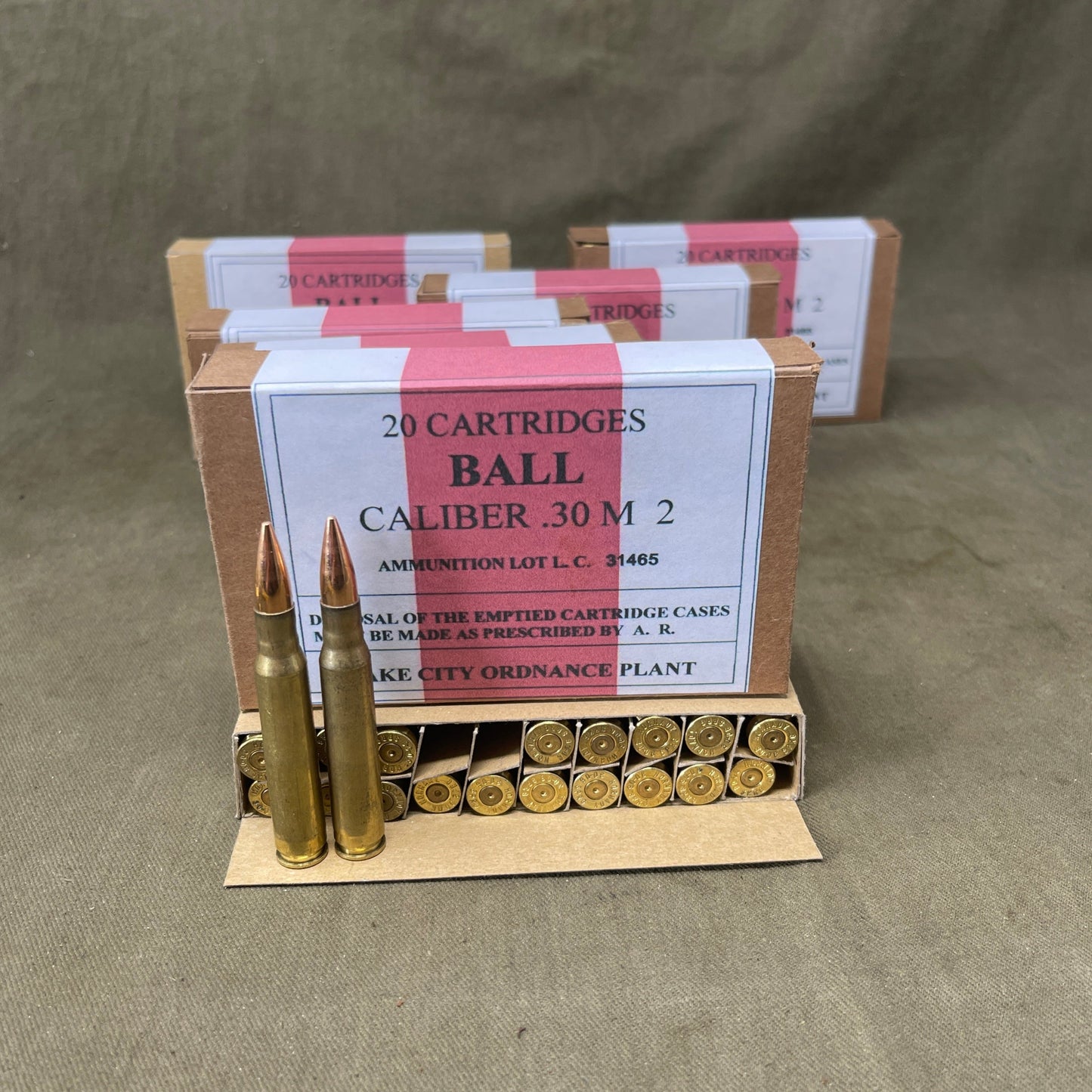 1 x Box .30-06 Springfield Inert Rounds 