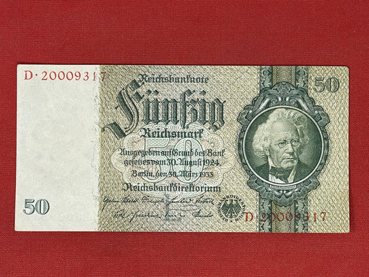German 50 Mark Reichsbank Note