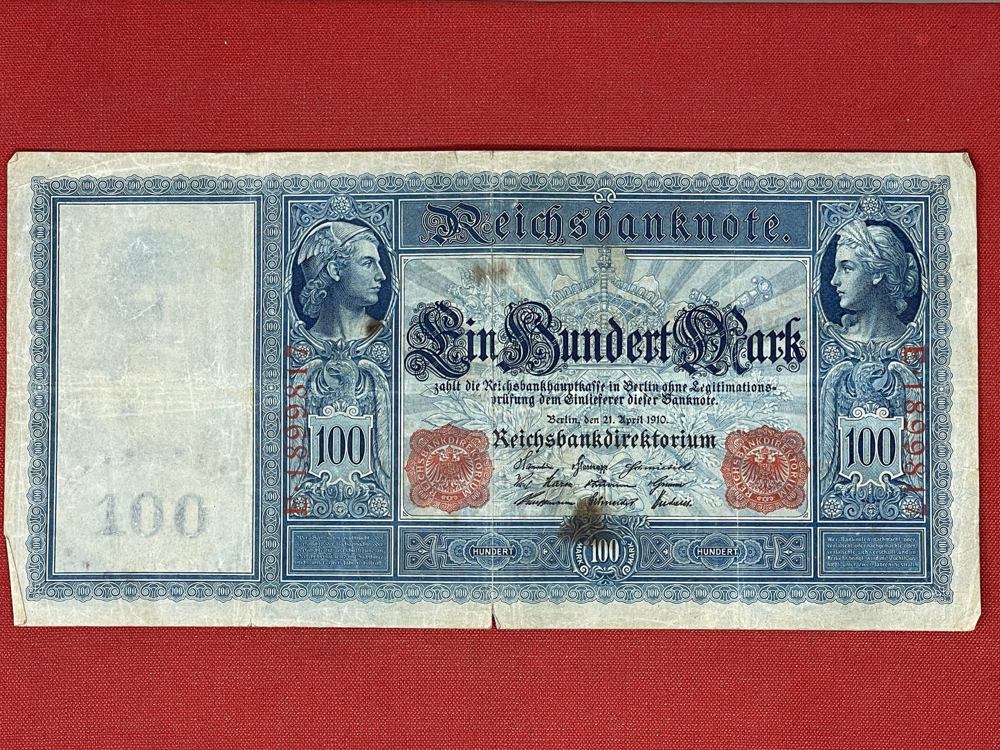 German 100 Reichsbanknote