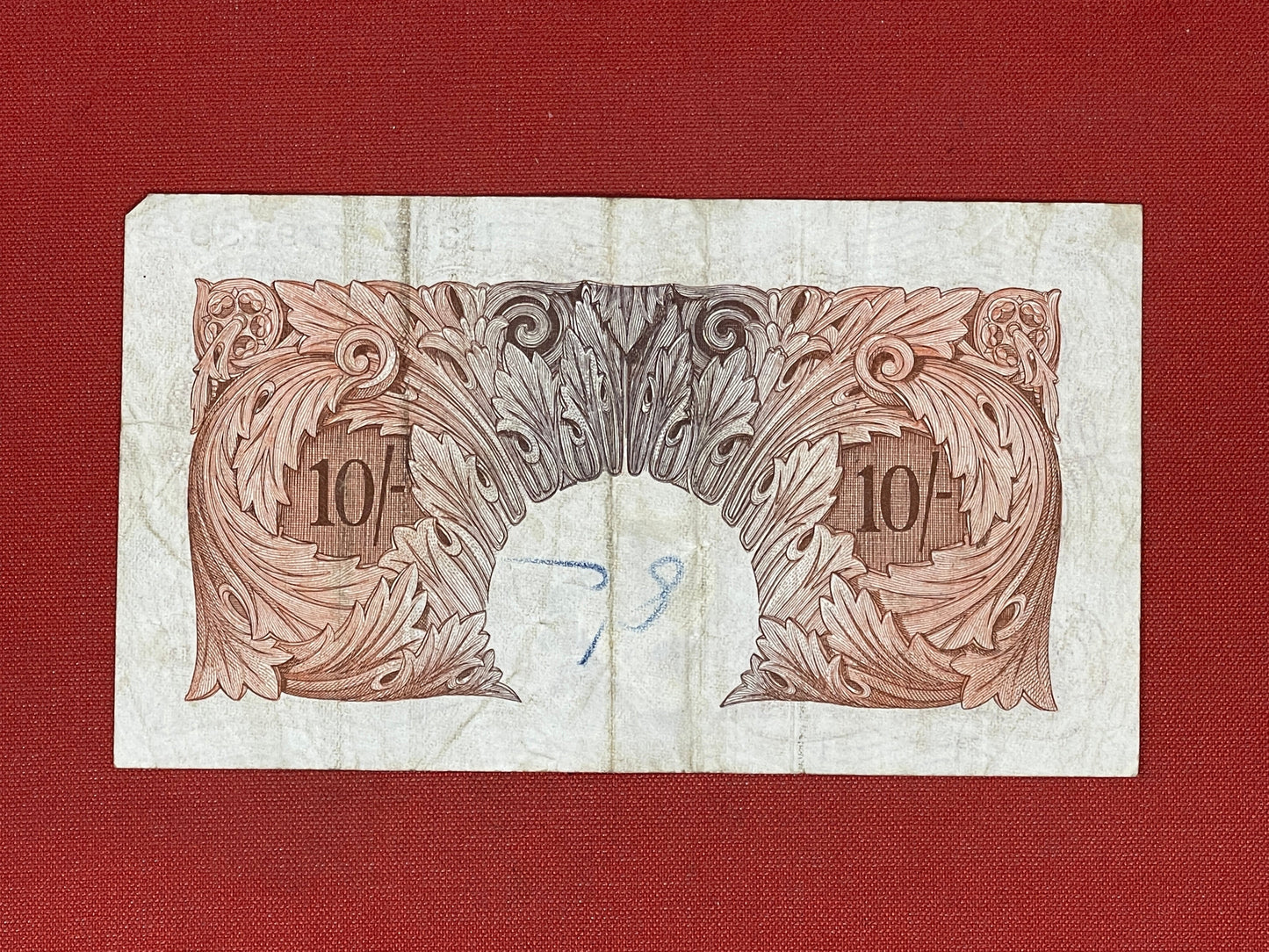 P.S. Beale, 10 Shilling, L31Z 779139 ( Dugg. B.266 ) Series "A" Britannia Issue 17th March 1950.