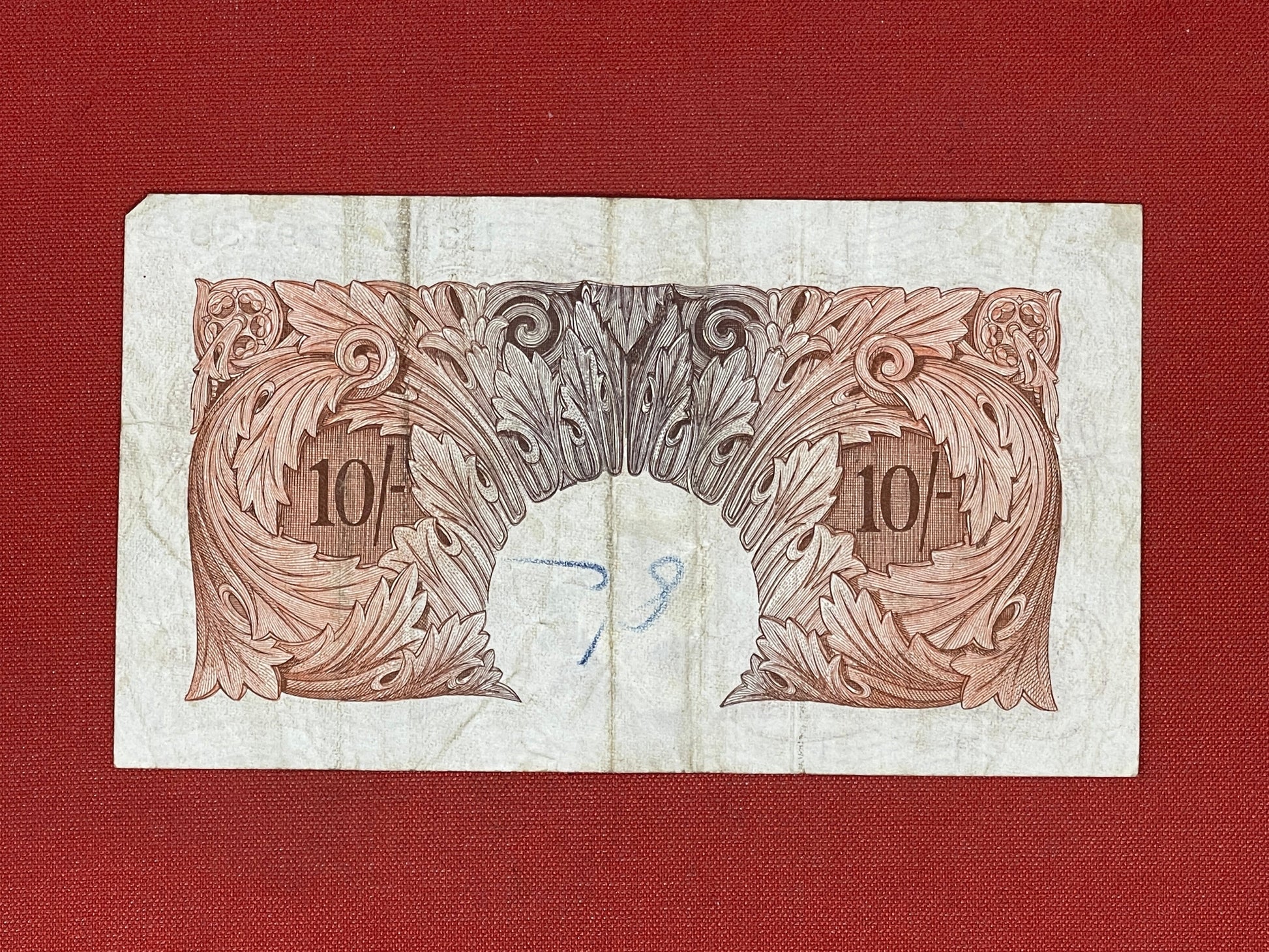 P.S. Beale, 10 Shilling, L31Z 779139 ( Dugg. B.266 ) Series "A" Britannia Issue 17th March 1950.