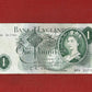 1960 - 1963 Bank of England L K O'Brien Green £1 One Pound Banknote 17th March 1960