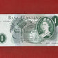 1960 - 1963 Bank of England L K O'Brien Green £1 One Pound Banknote 17th March 1960