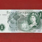 1960 - 1963 Bank of England L K O'Brien Green £1 One Pound Banknote 17th March 1960