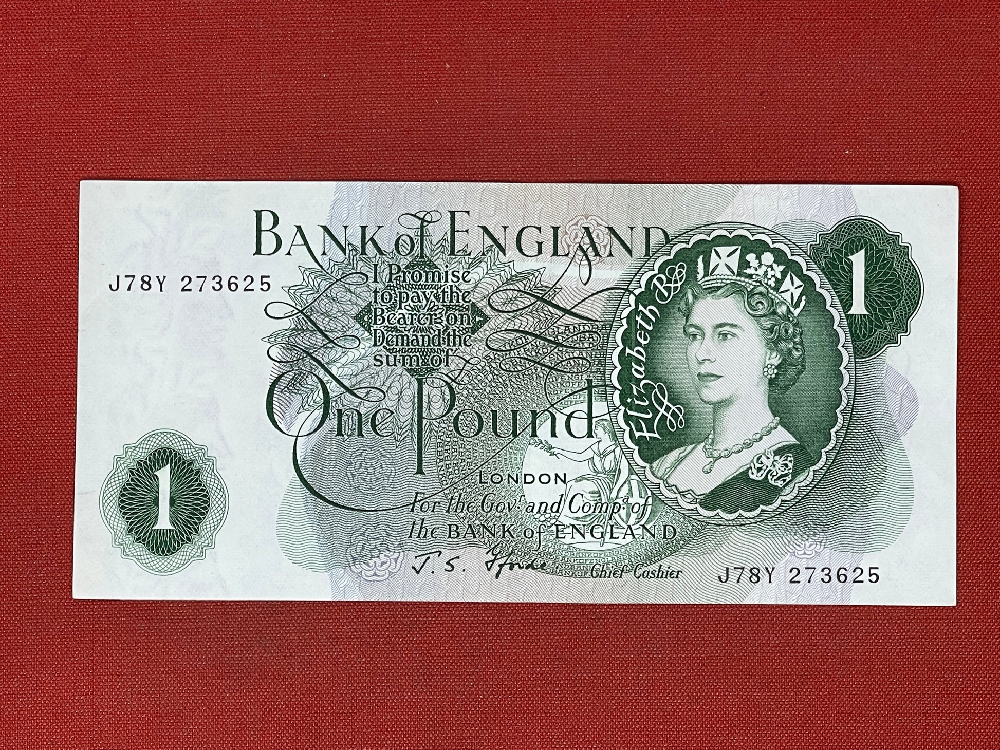 Bank of England £1 Banknote Signed J Fforde ( Dugg B301 )