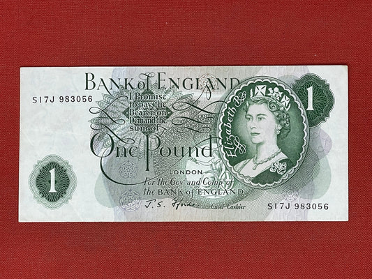 Bank of England £1 Banknote Signed J Fforde ( Dugg B305 )