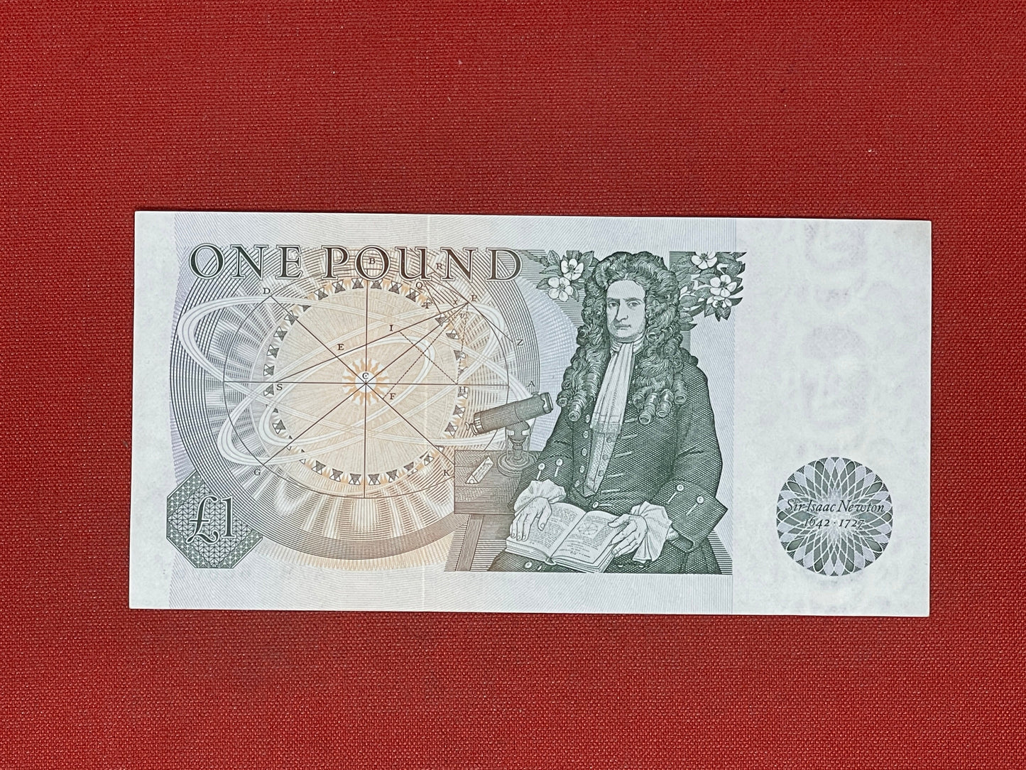 Bank Of England  £1 Banknote -J B Page ( Dugg B337 ) 9th February 1978 Sir Issac Newton