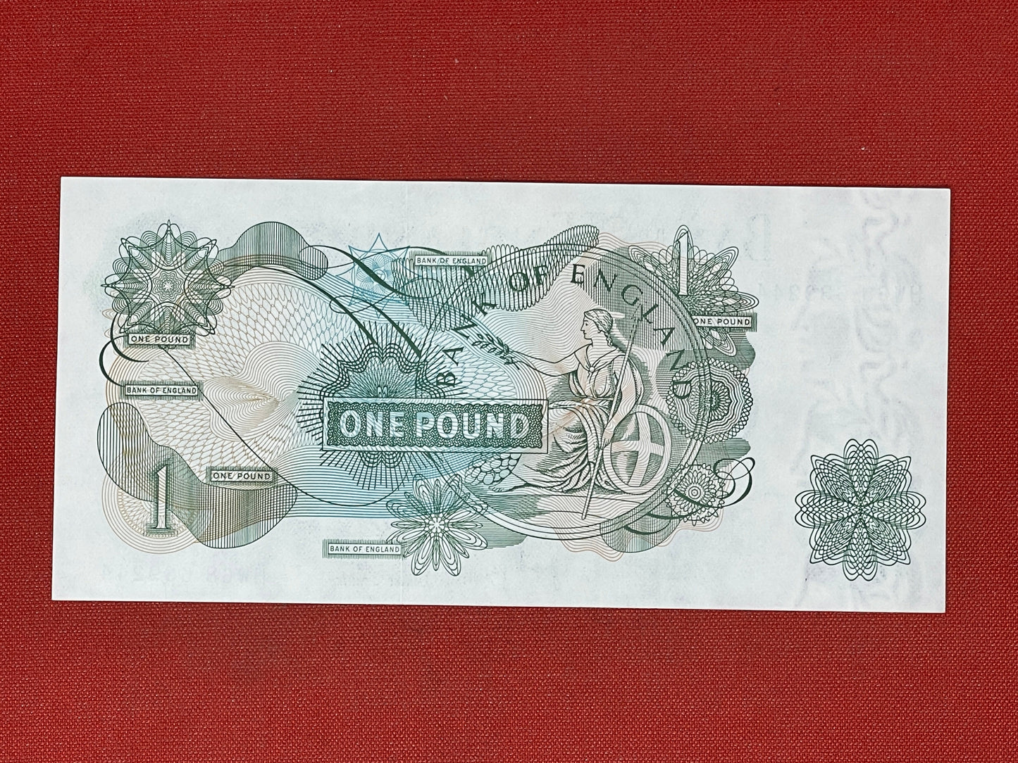 Bank of England £1 Banknote Signed J Page 1970 - 1980 ( Dugg B322 ) 