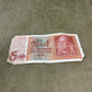 Selection of German WW2 1942 Dated 5 Reichsmark Reichsbanknote – Original WWII Currency