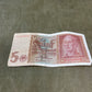Selection of German WW2 1942 Dated 5 Reichsmark Reichsbanknote – Original WWII Currency