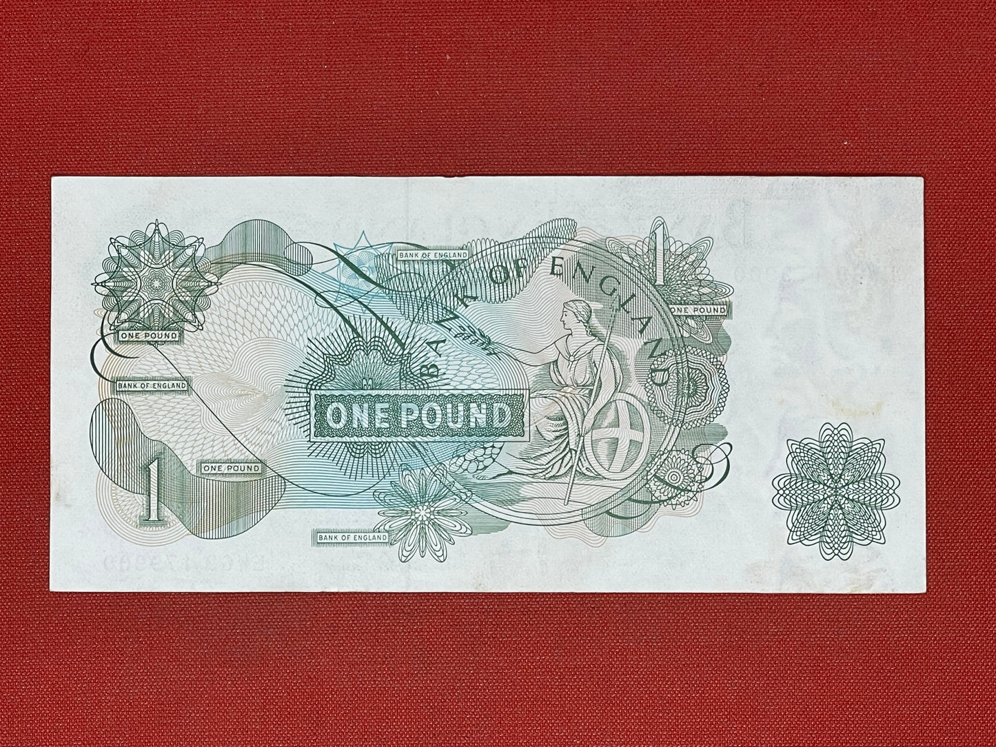 Bank of England £1 Banknote Signed J Page 1970 - 1980 ( Dugg B322 )