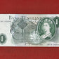 Bank of England £1 Banknote Signed J Page 1970 - 1980 ( Dugg B322 ) )