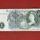 Bank of England £1 Banknote Signed J Page 1970 - 1980 ( Dugg B320 )