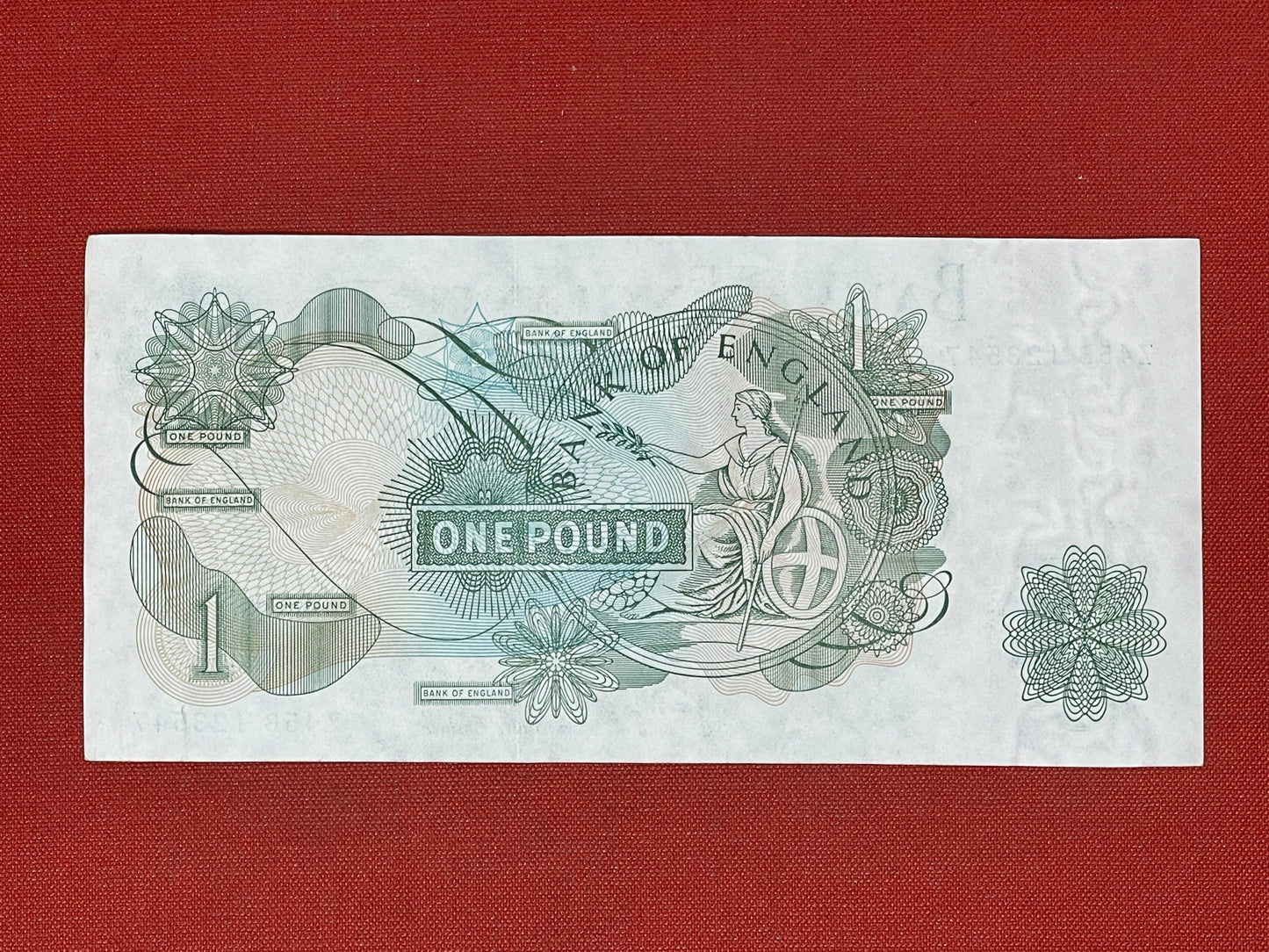 Bank of England £1 Banknote Signed J Page 1970 - 1980 ( Dugg 322 )