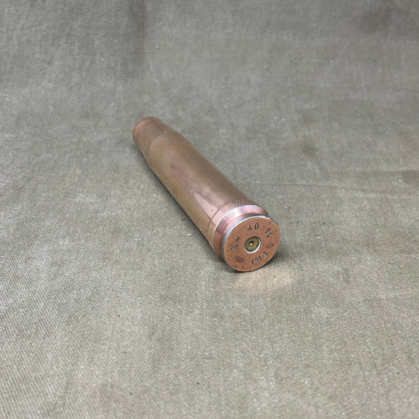 WW2, German, 3.7cm Shell and Flak 18 Shell Casing. Dated 1940