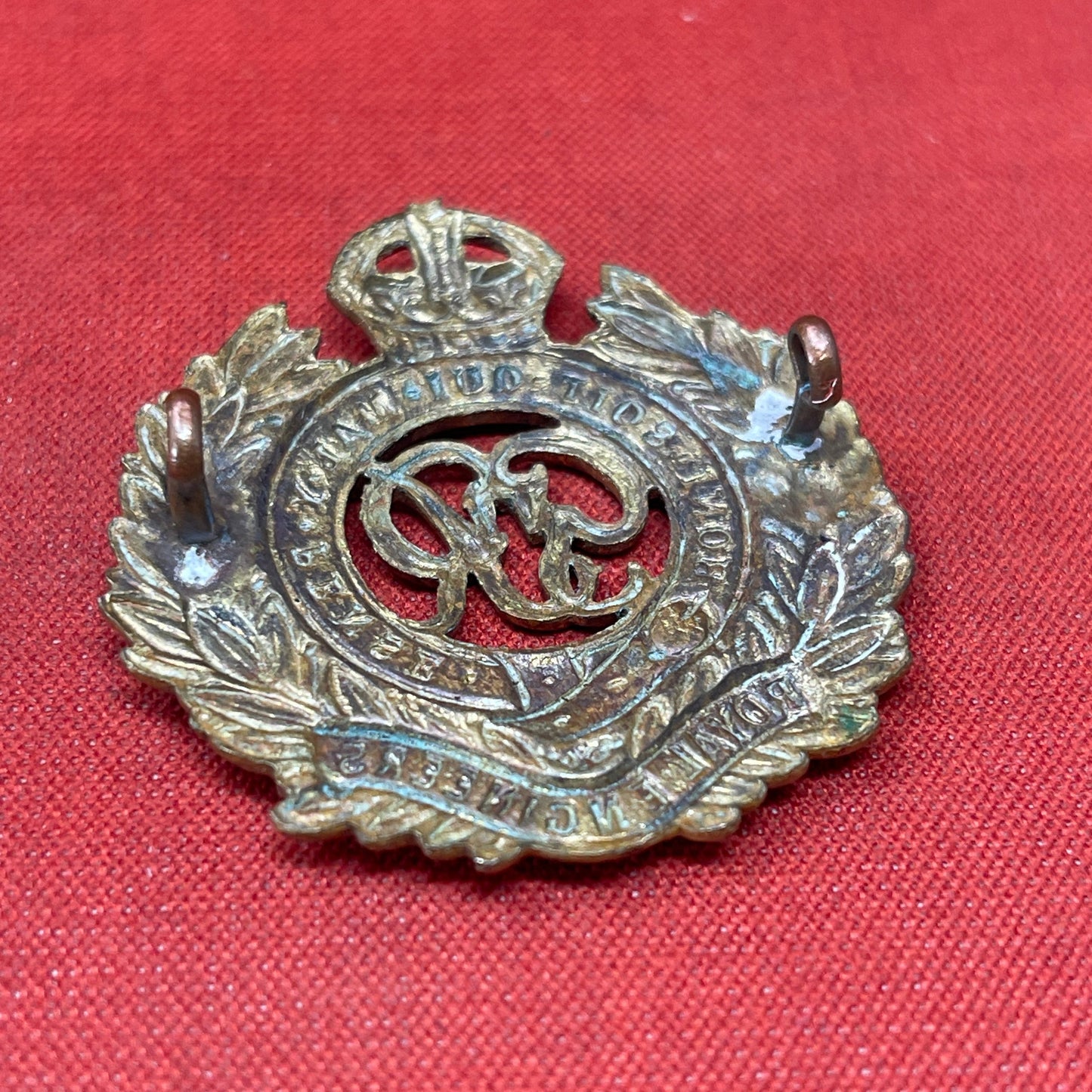 Royal Engineers WW2 Royal Engineers Corps (George VI) OFFICERS Bronze Cap Badge