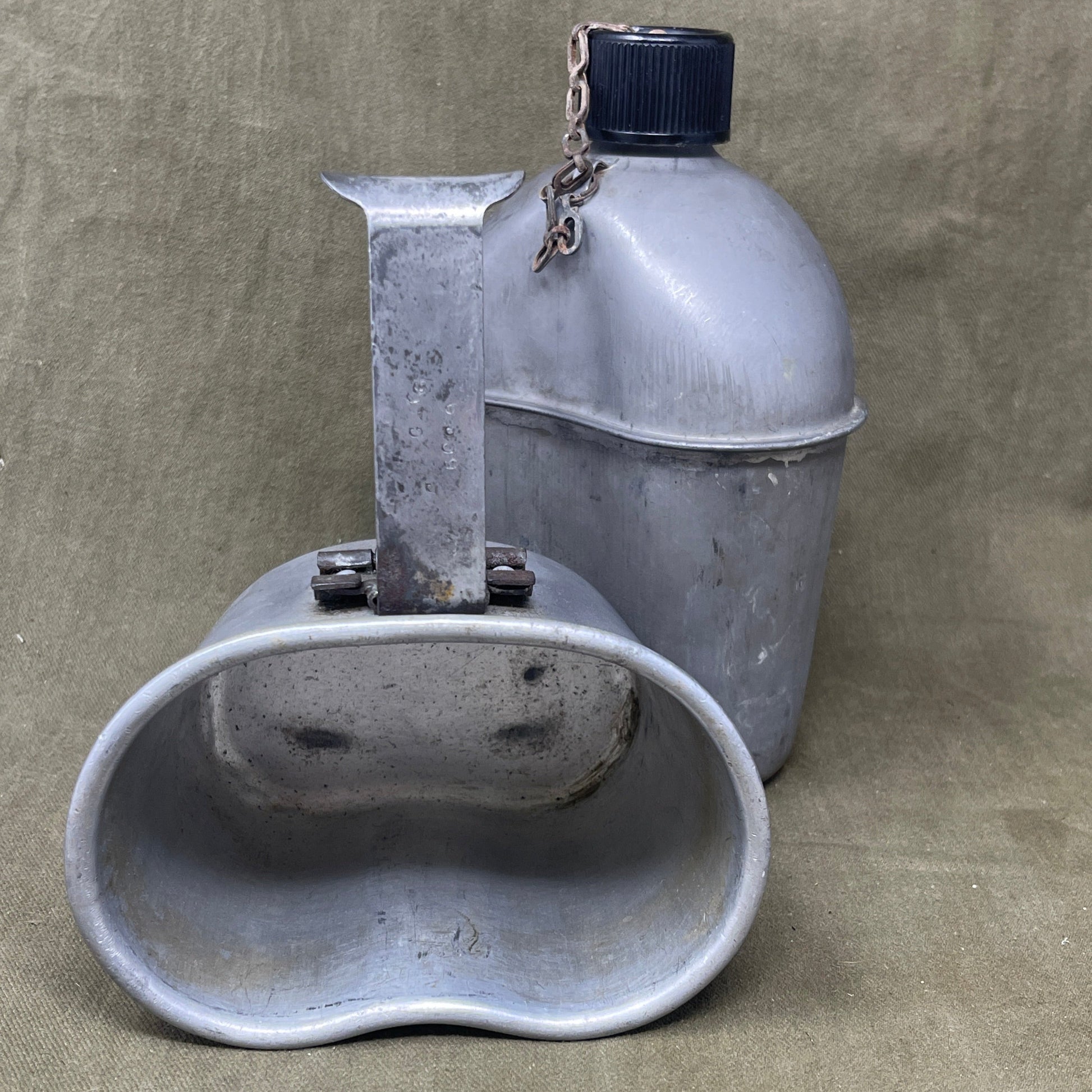 Original World War Two US Army  Canteen, Cup and Cover