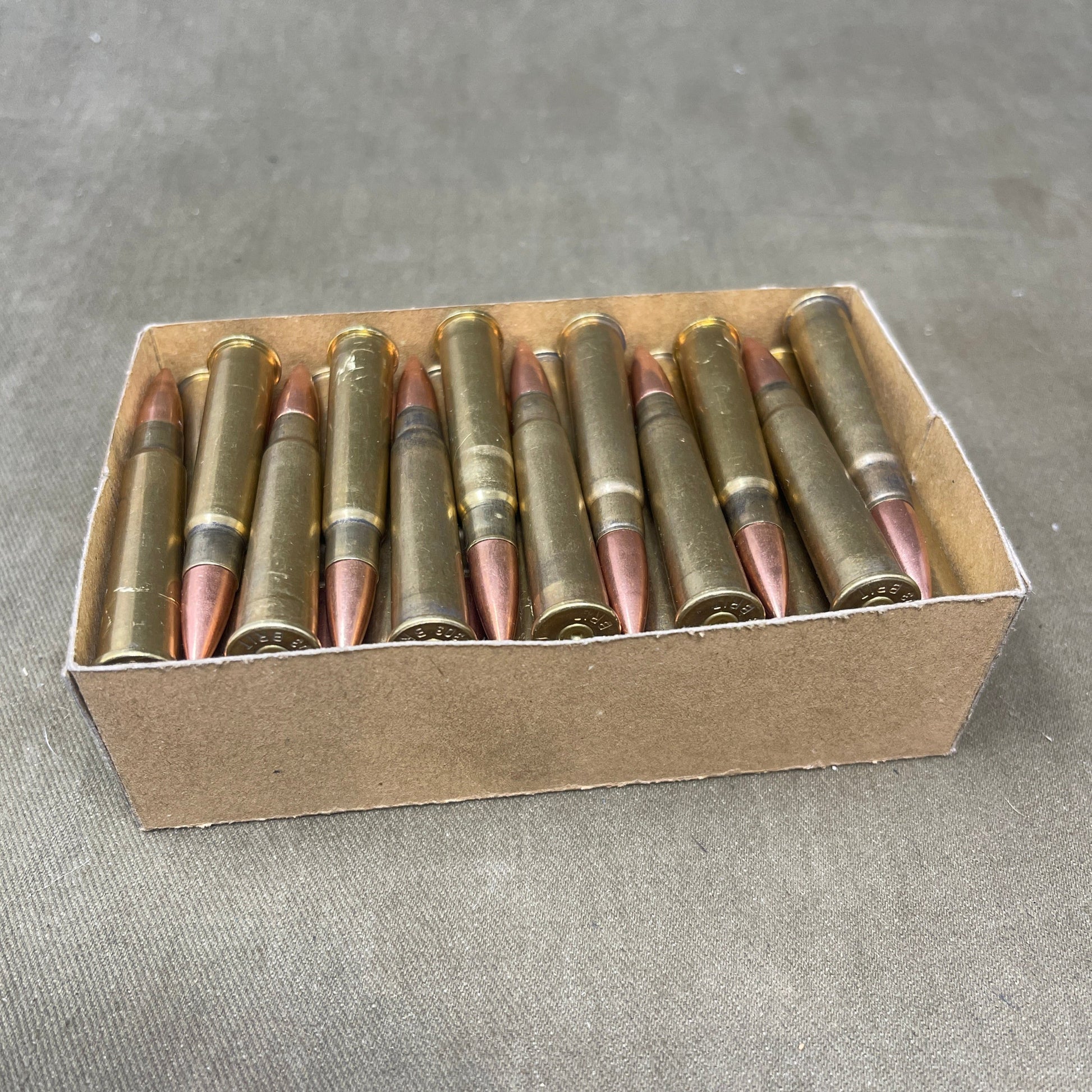 48 Round Box of Inert/ Display – .303 Lee Enfield Rounds Canadian Packaging