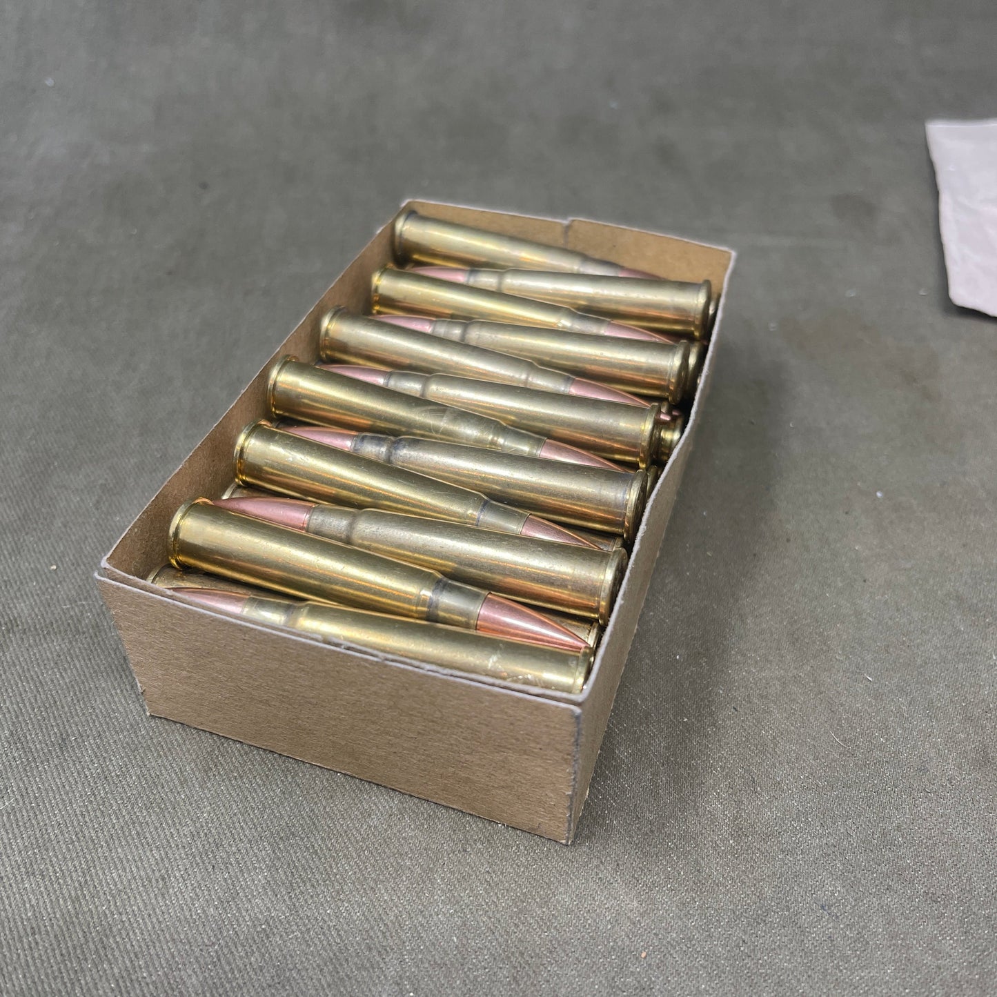 48 Round Box of Inert/ Display – .303 Lee Enfield Rounds Canadian Packaging