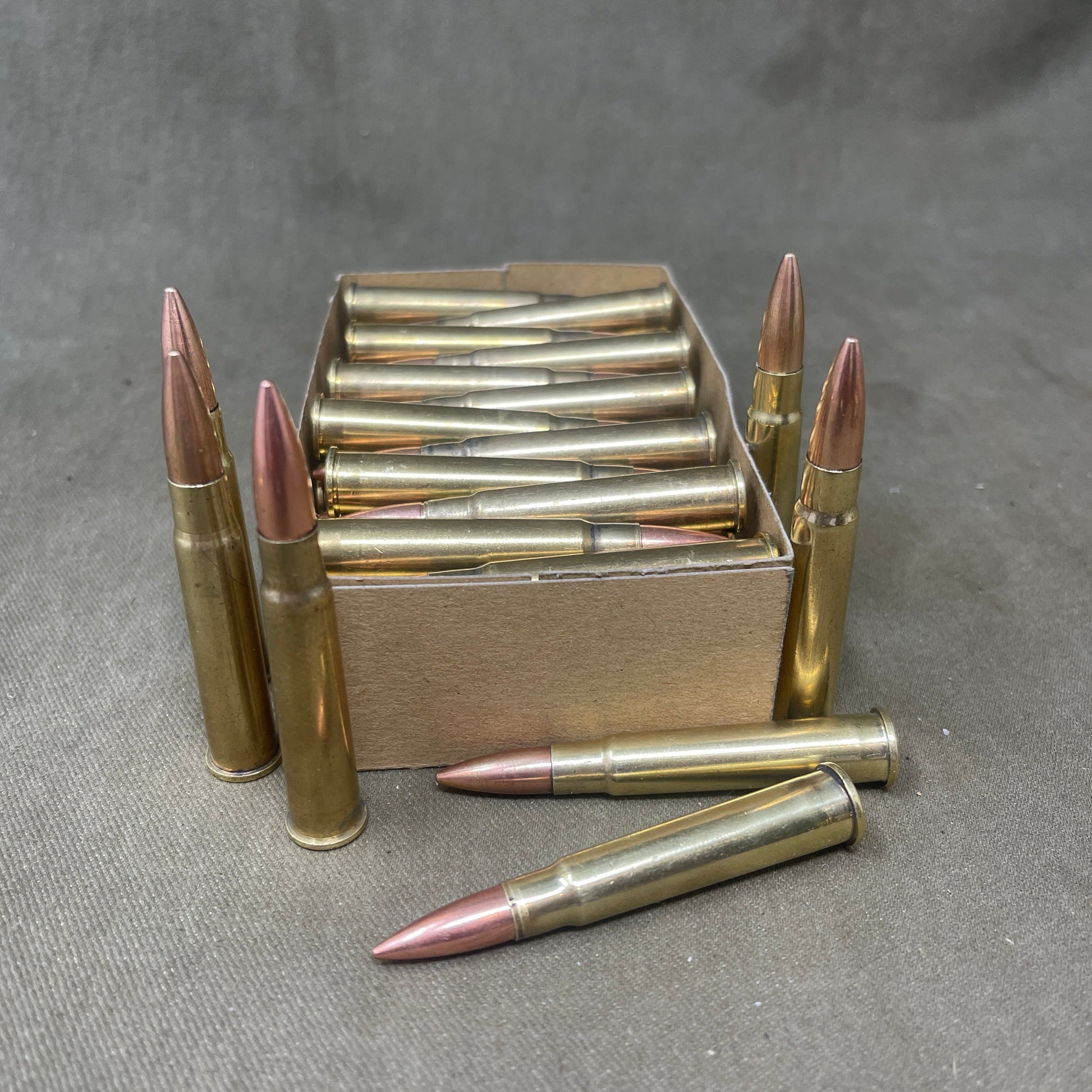 48 Round Box of Inert/ Display – .303 Lee Enfield Rounds Canadian Packaging ( Rounds not included )