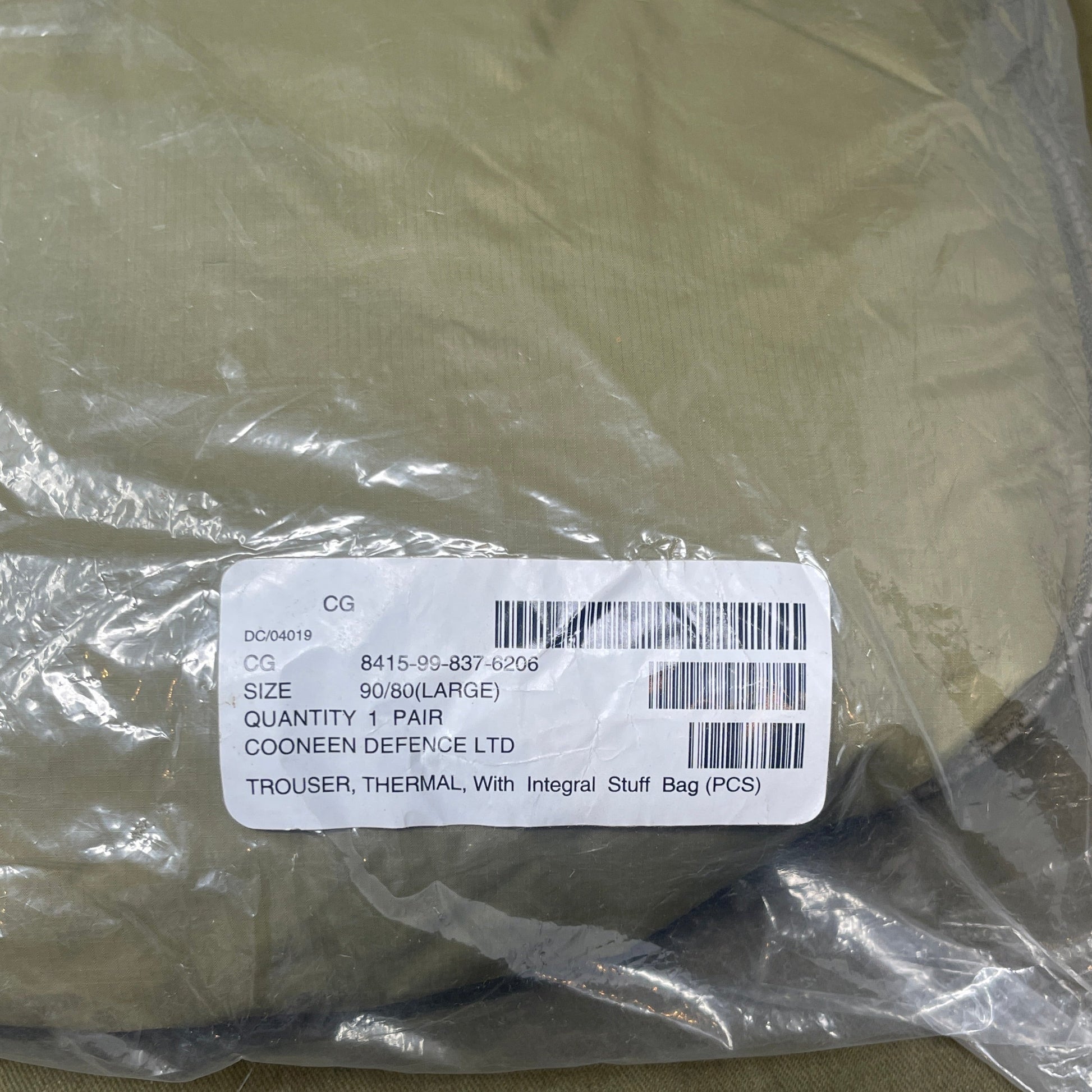 PCS Thermal Softie Genuine British Army Baselayer Trousers