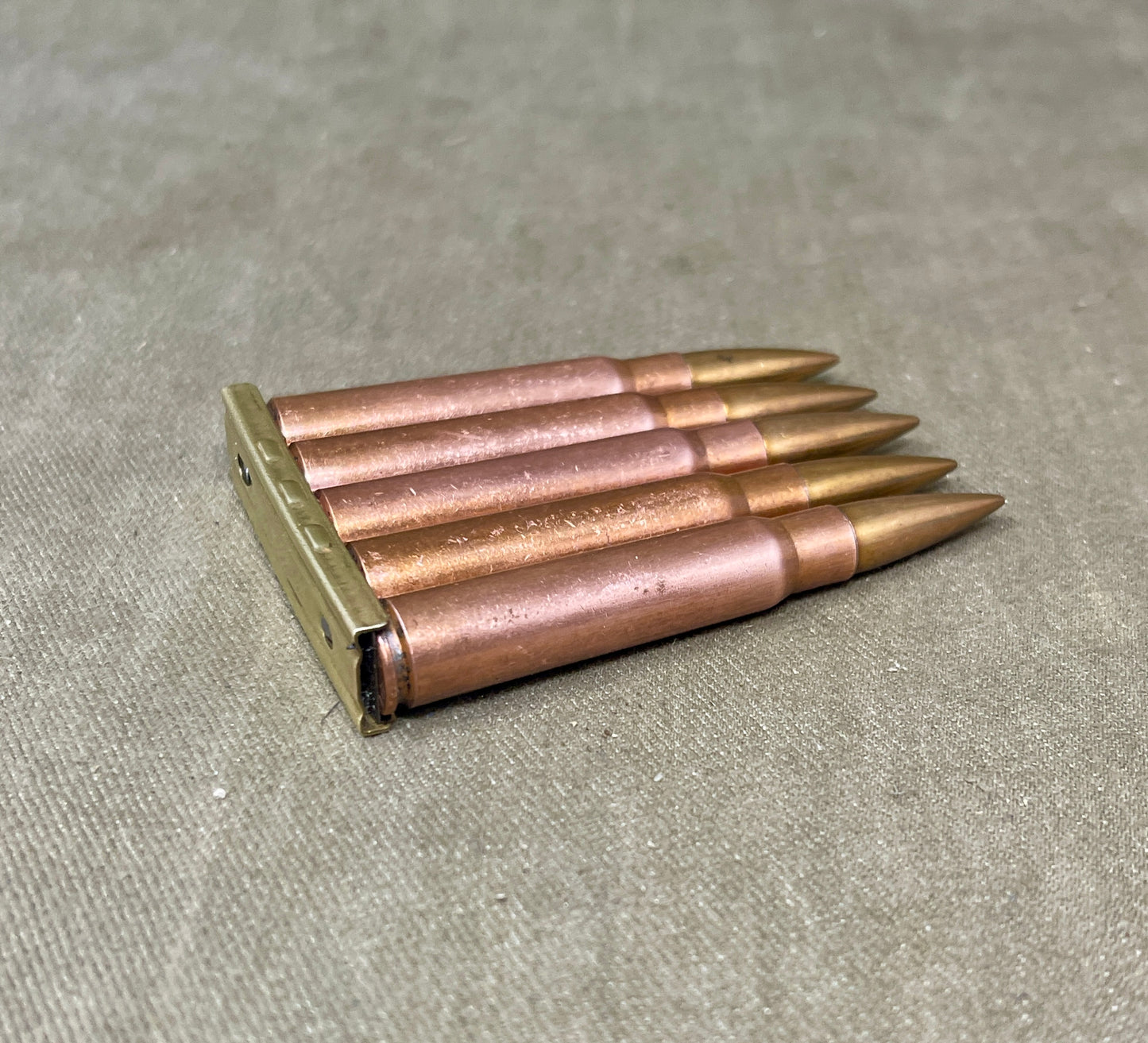 Ammunition on a gray surface
