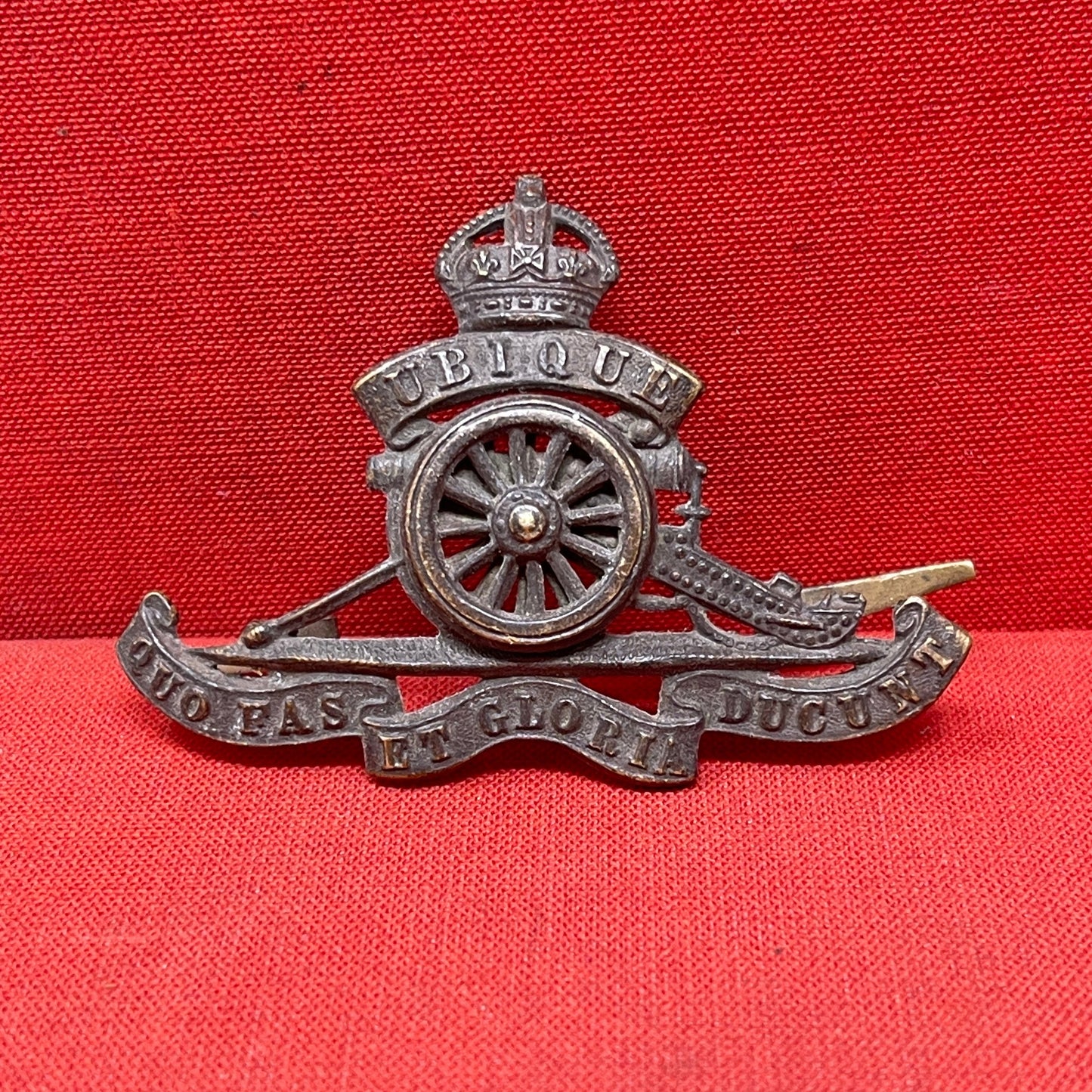 Royal Artillery WW2 Royal Artillery Regiment OFFICERS Bronze Cap Badge