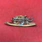 WWI-WWII Royal Artillery Brass Collar Badge