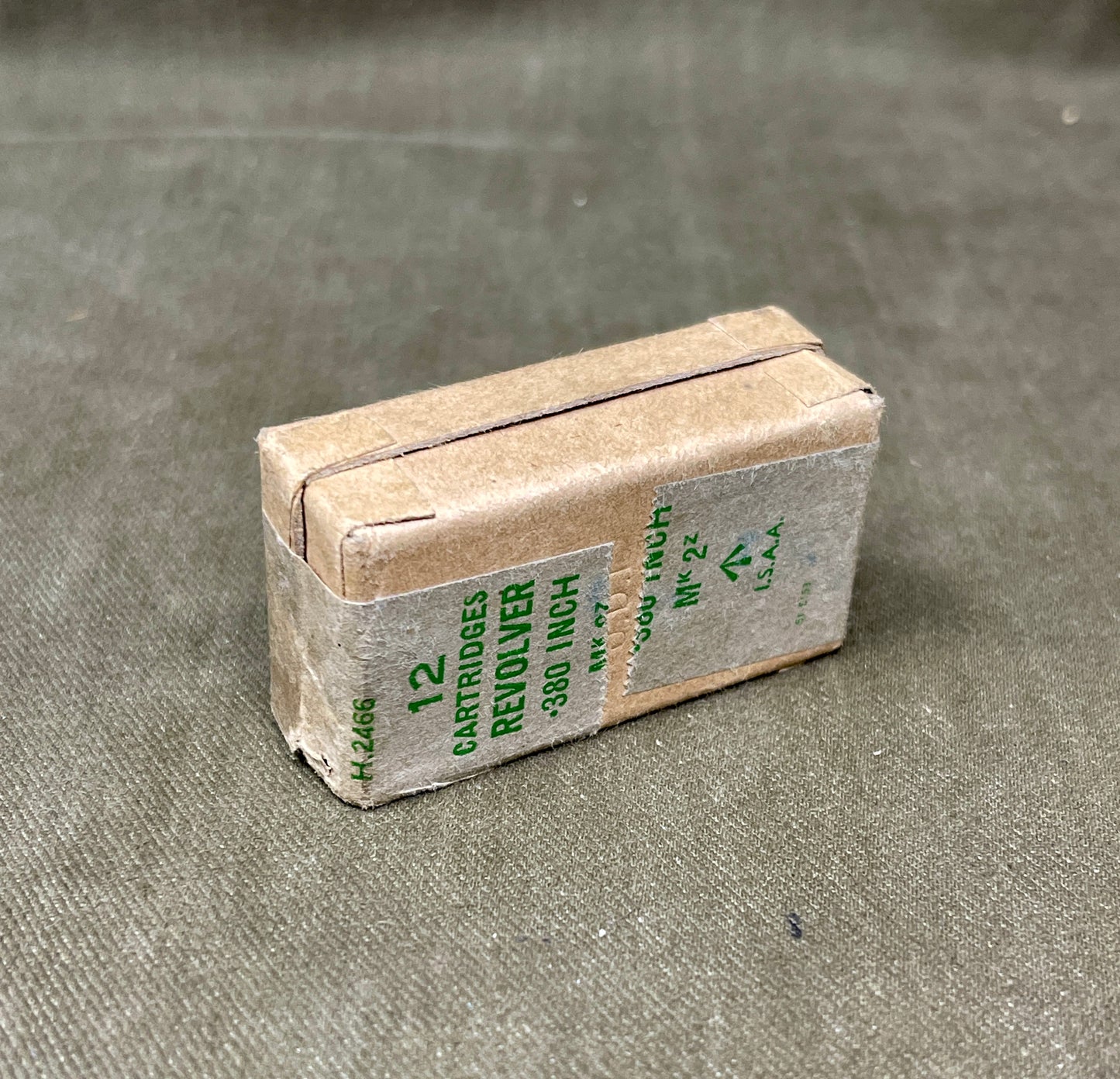12× .380 RL Inert Webley Revolver Cartridges – Boxed by Royal Laboratories