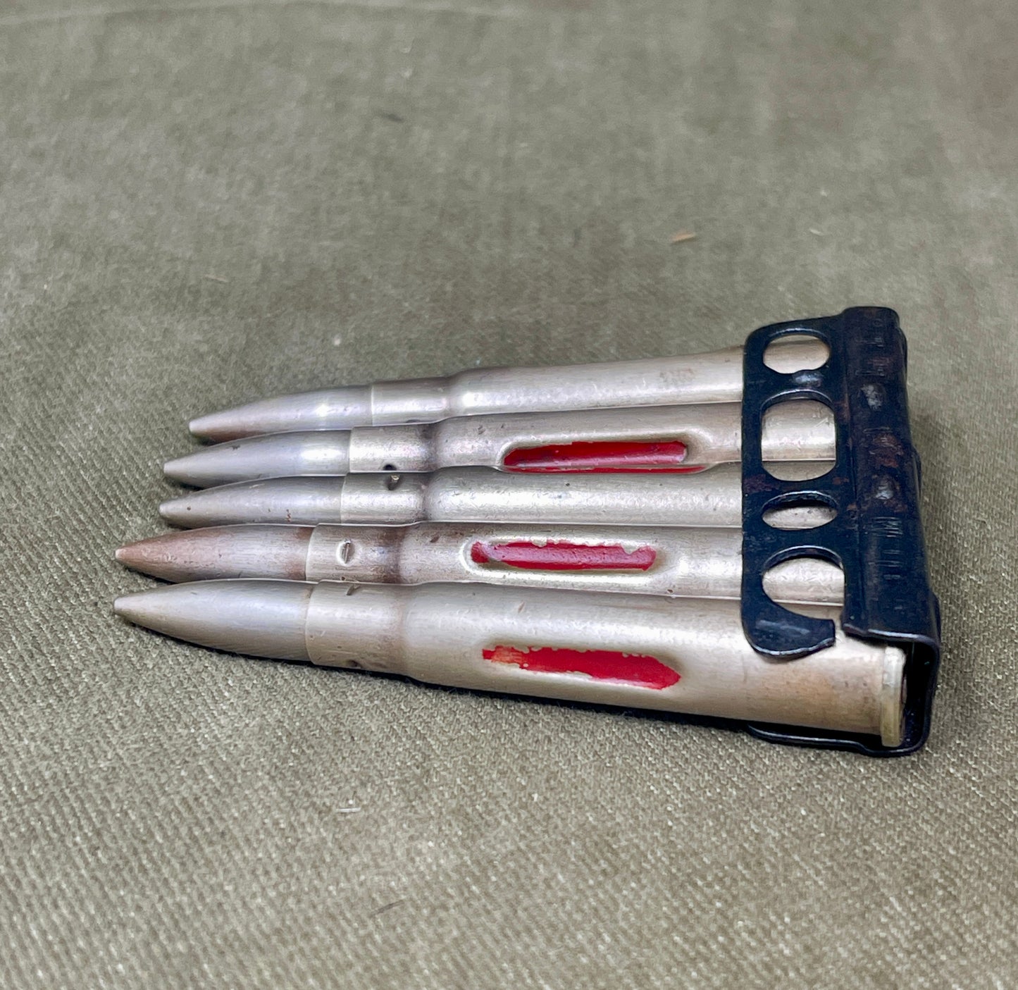 British RL Drill Rounds in WWI Charger – Royal Laboratory .303 Training Set