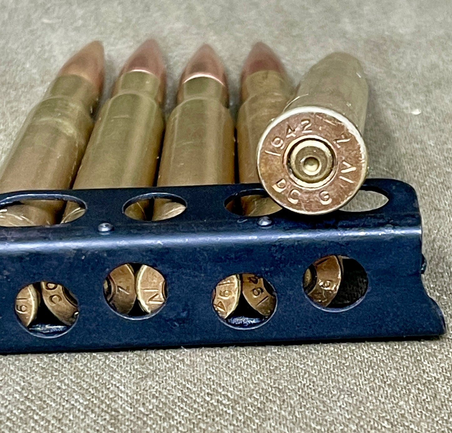 5 × Inert .303 British Tracer Rounds – 1942 DC (Dominion Cartridge Company)