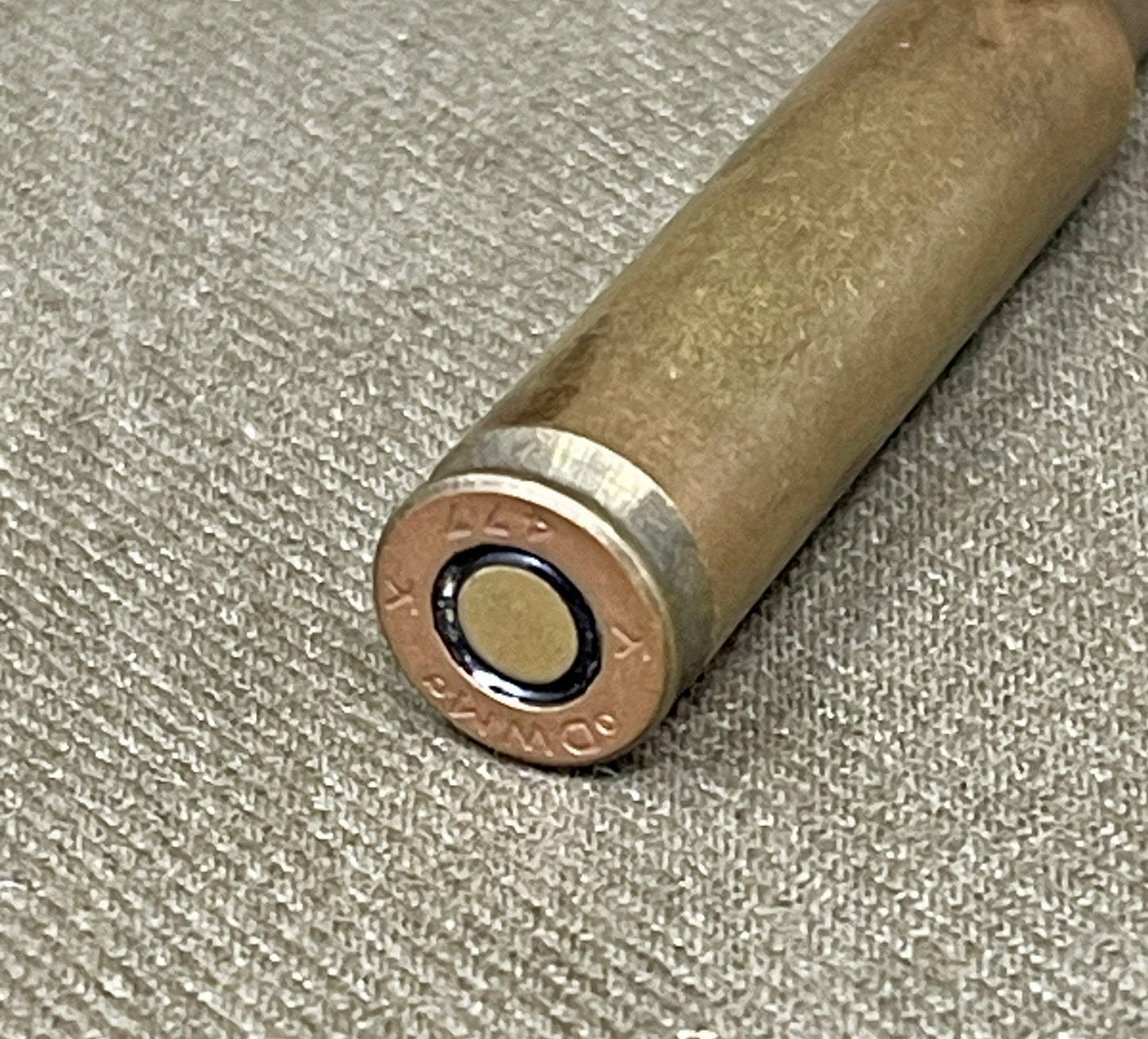 Inert 6.5 M-Sch DWM Cartridge – “K K 477” Headstamp, Nickel-Bullet Sporting Round