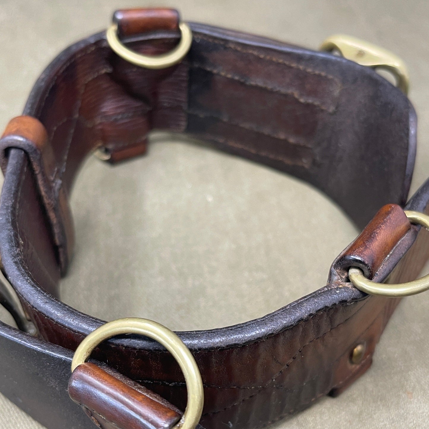 1915 Dated Officers Sam Browne Belt & Shoulder 