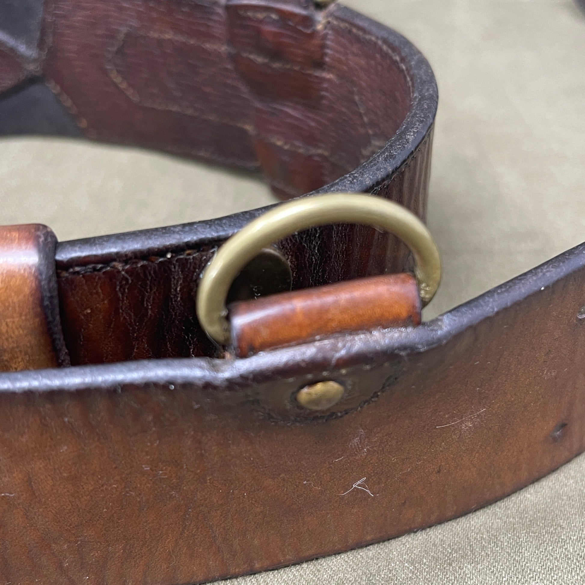 1915 Dated Officers Sam Browne Belt & Shoulder 